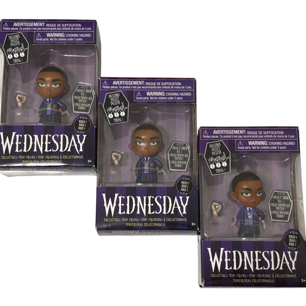 Wednesday Collectible Figures Lot of 3 NEW Bianca Barclay Series 1 W/ Thing